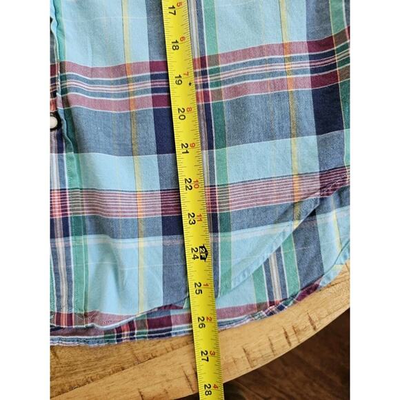 Ralph Lauren Sport Pearl Snap Plaid Western Blouse Women's Size 8 Rodeo Cowboy - Picture 9 of 11